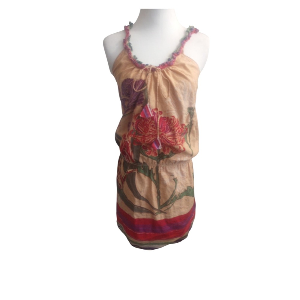 Chelsea And Violet Mini Dress Floral‎ Ruffled Straps Lightweight sz S Floral